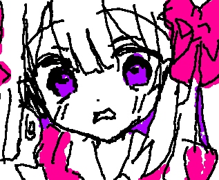 ぴくぴくペイントで描いた（オリキャラちゃん🥀） by のばら 26/05/31