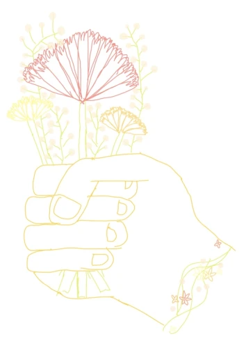 花を摘んだ手 by 猫神ヒメ 26/05/10