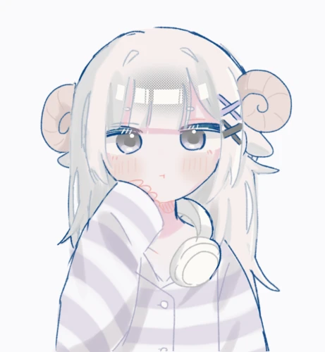 🐏✖️🎧✖️💜で描いてみました！ by むゆすけ 26/05/26