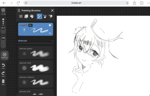 描きました by est