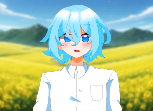 Re: SaKu's illustration💙🎧 by @SaKu_A