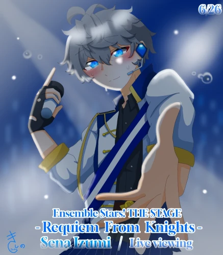 Re: SaKu's illustration💙🎧 by @SaKu_A