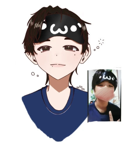 寝起きの自分を描いたwww by まー君 2026/07/24 11:01:24