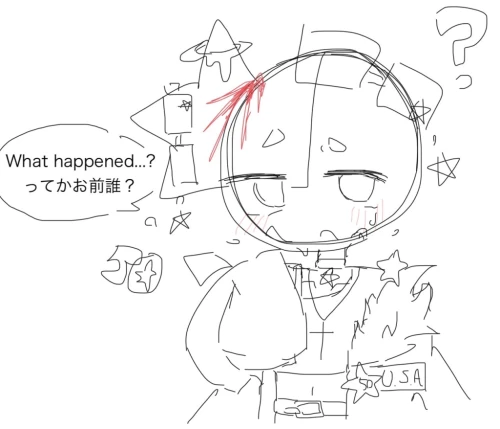 Re: みるくとメラクの🇺🇸会話させイラストリレー by 甘恋桜みるく